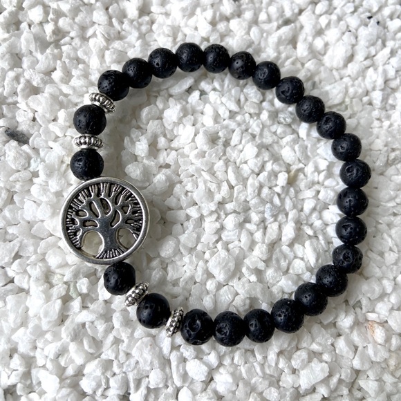 🔴 Tree of life & lava rock oil diffuser bracelet - Picture 10 of 12